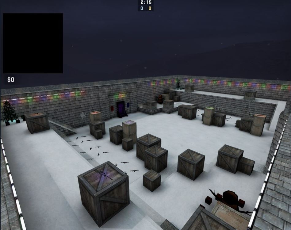 aim_map_NewYear for csgo screenshot