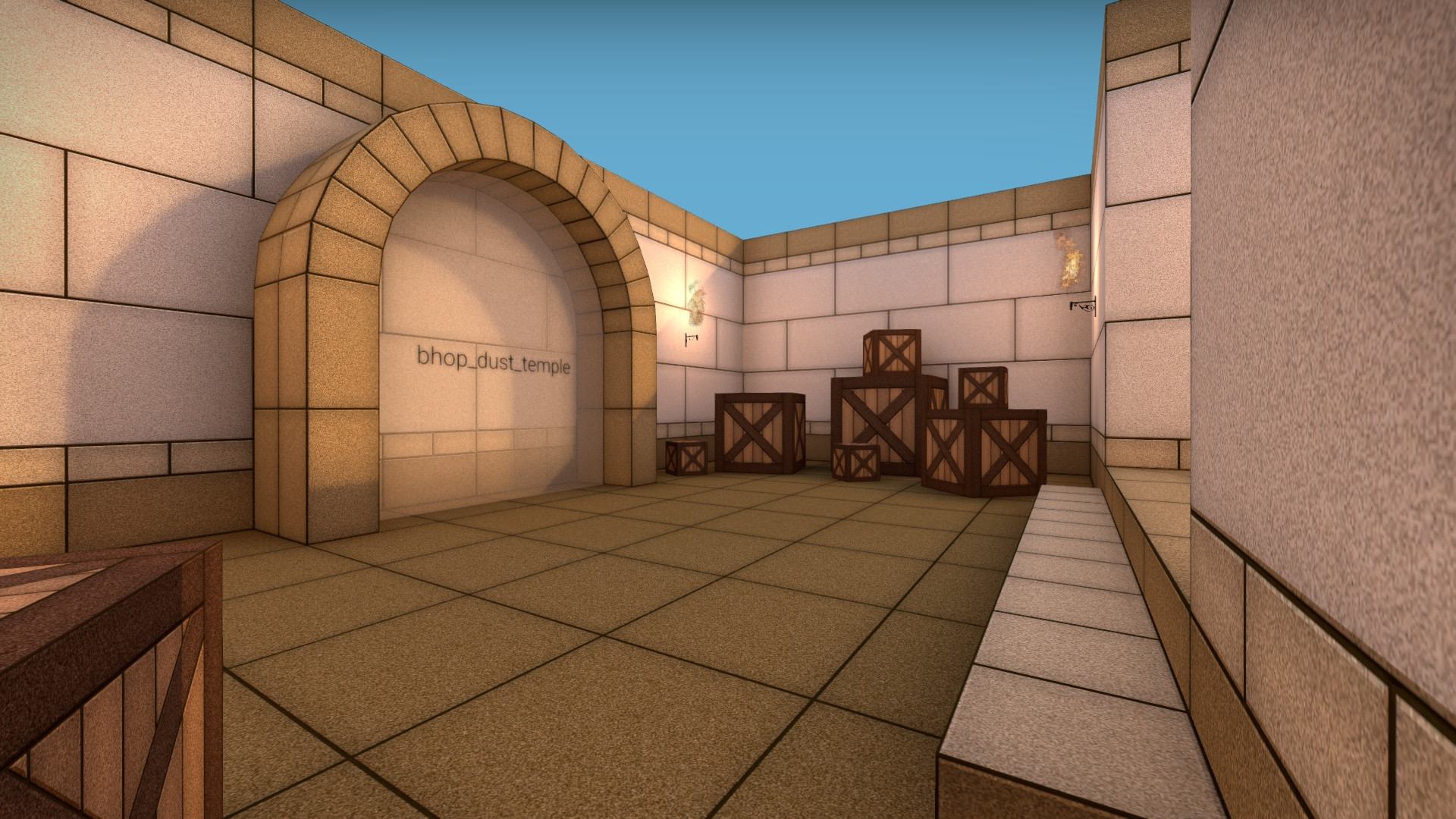 bhop_dust_temple for csgo screenshot