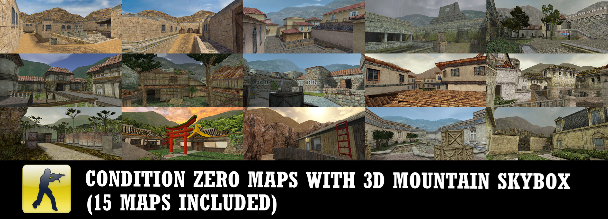3D Mountain Skybox Map Packs for cscz screenshot