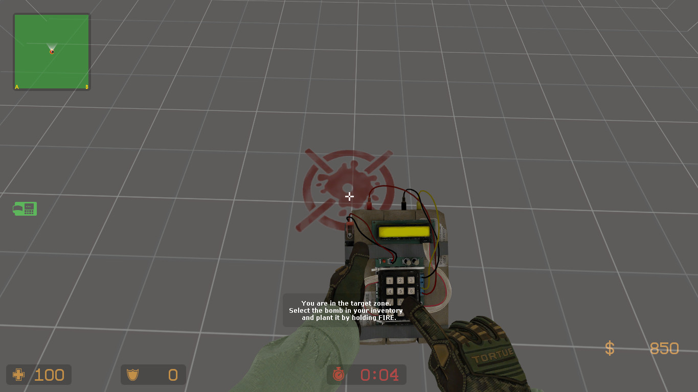 AIM map w/ a bombsite and buyzones. for css screenshot