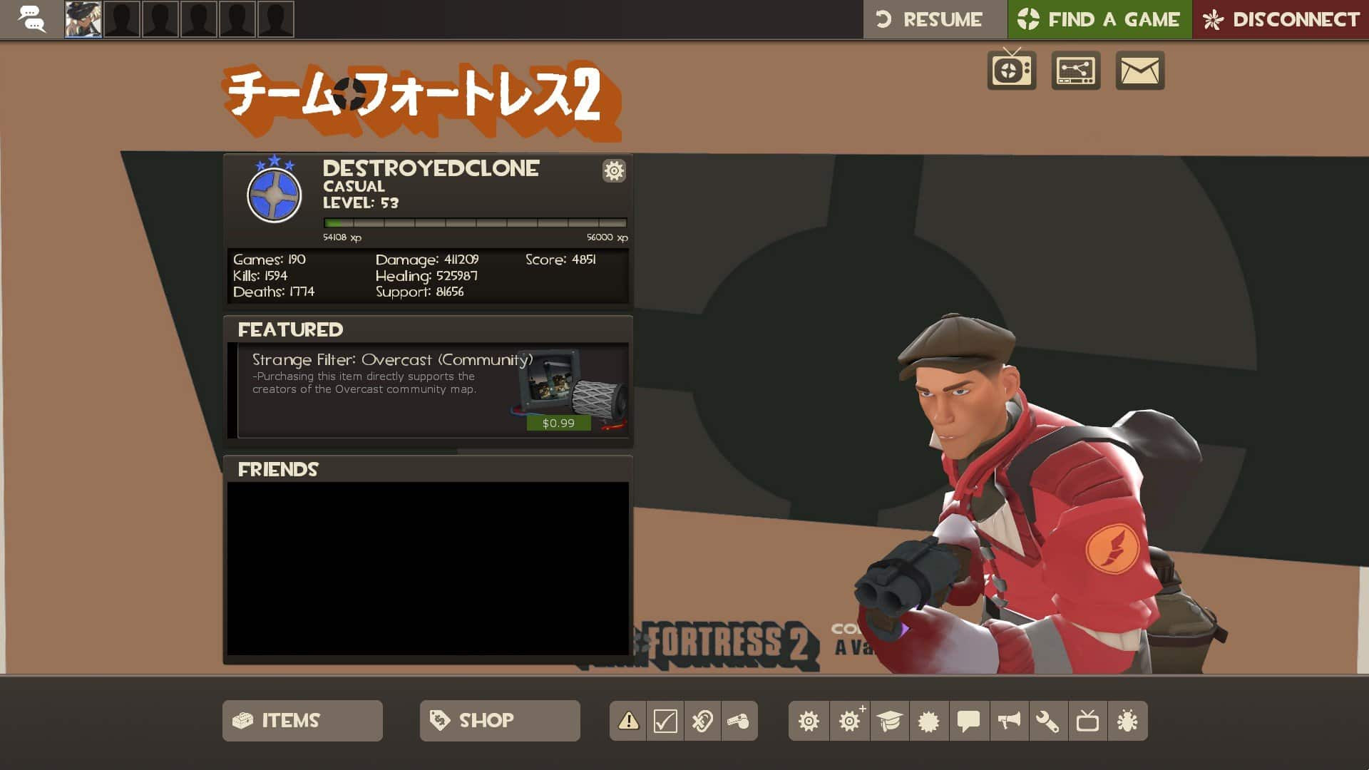 Character As Background Map for tf2 screenshot