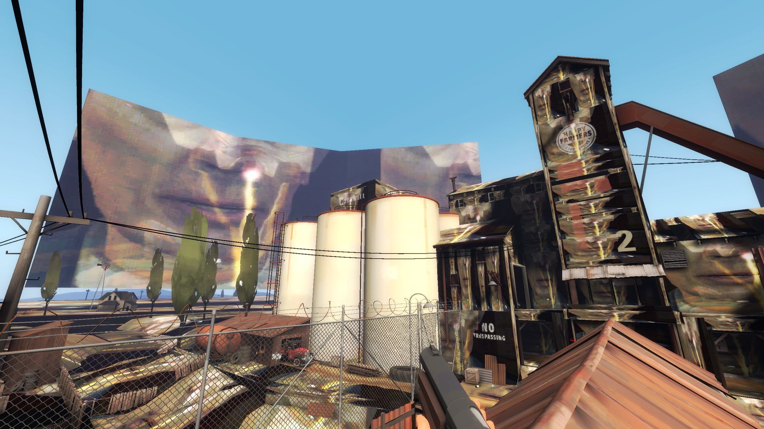 2fort but every texture is hl2 gman intro for tf2 screenshot