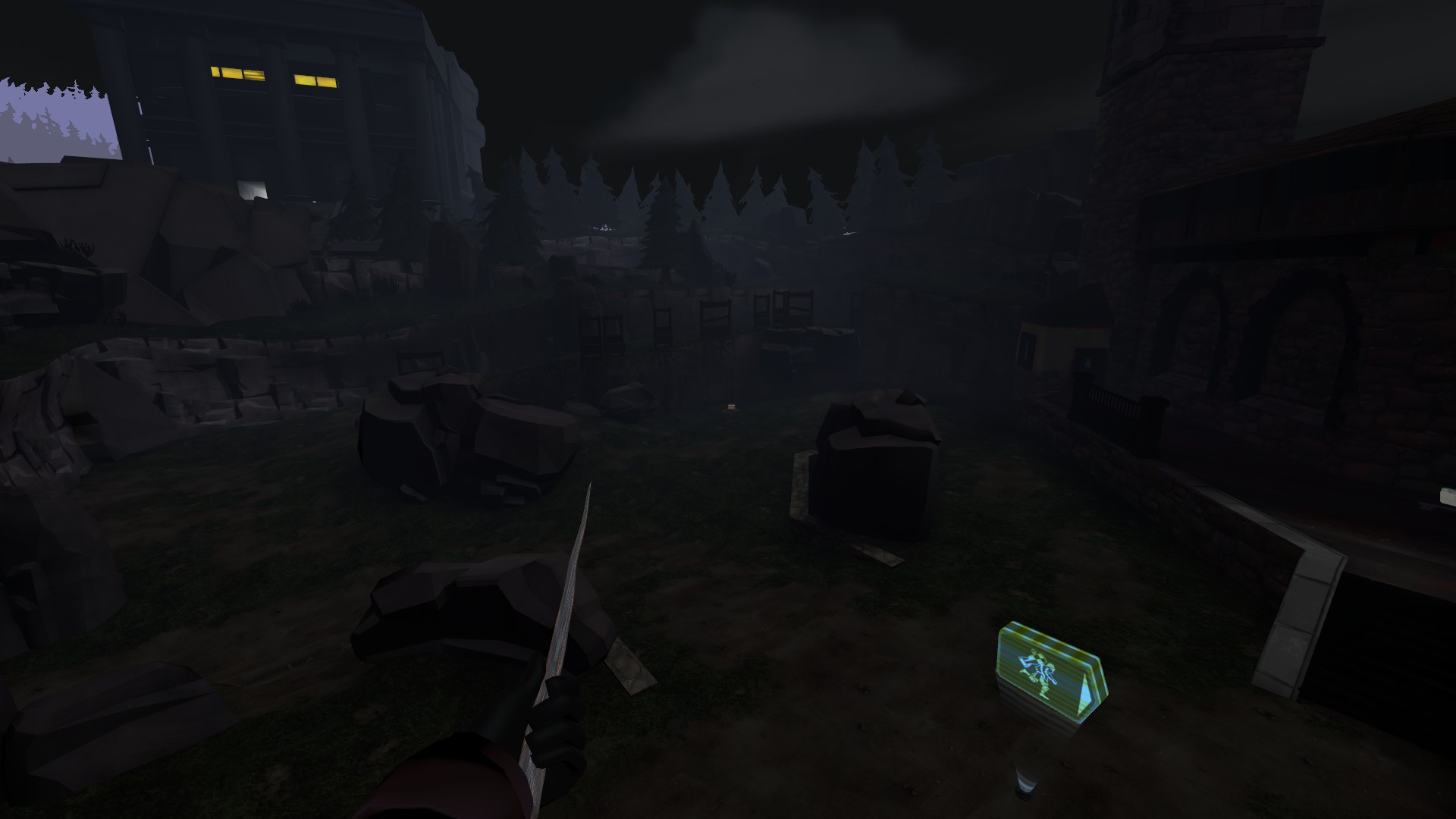 Rottenburg but its night time for tf2 screenshot