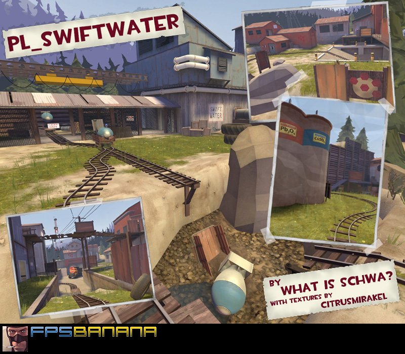 pl_swiftwater for tf2 screenshot