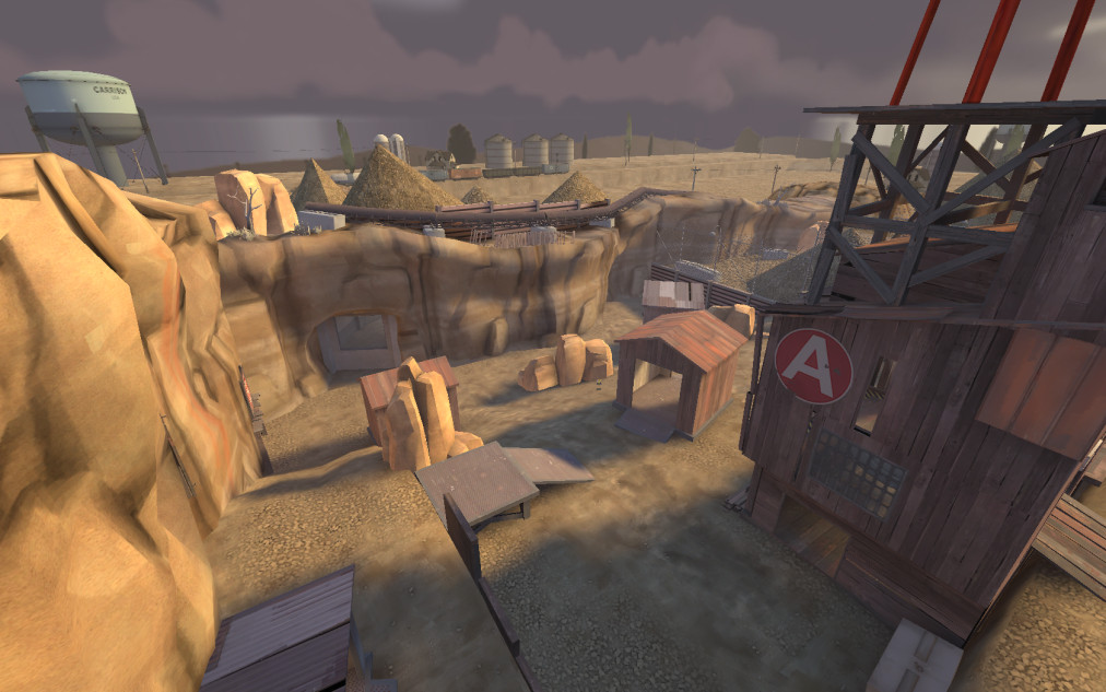 Official Pre-Release Gravelpit (2007, bugged) for tf2 screenshot
